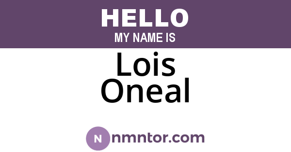 Lois Oneal
