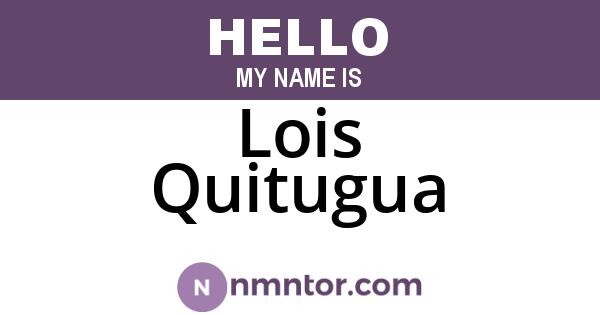 Lois Quitugua