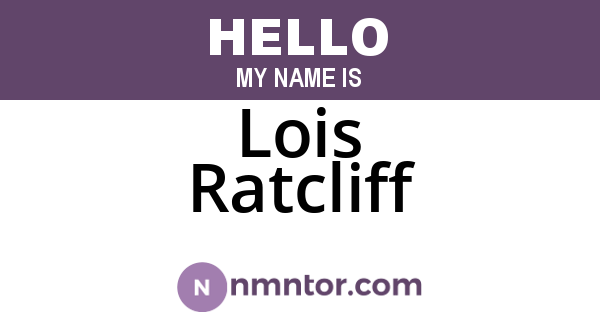 Lois Ratcliff