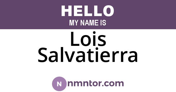Lois Salvatierra