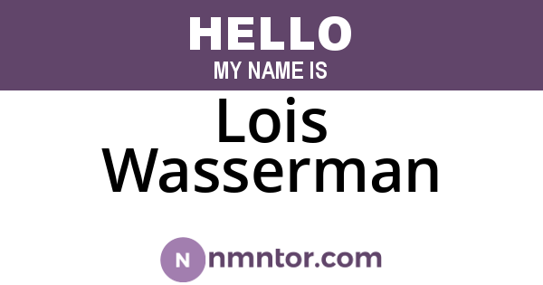 Lois Wasserman