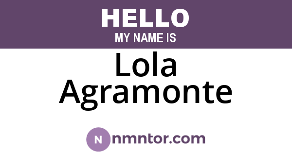 Lola Agramonte