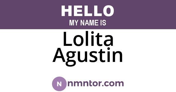 Lolita Agustin