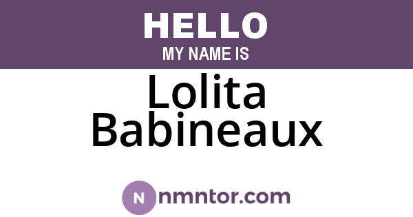 Lolita Babineaux