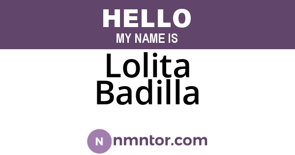 Lolita Badilla