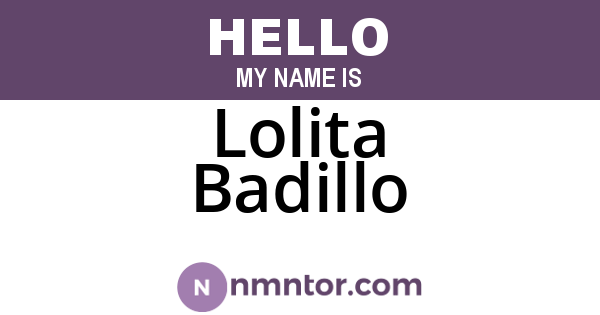 Lolita Badillo