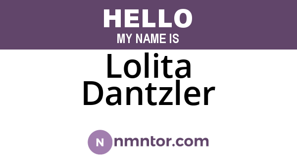 Lolita Dantzler