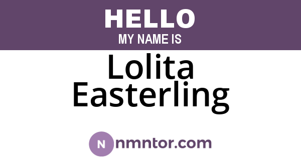Lolita Easterling