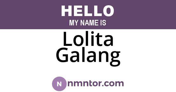 Lolita Galang