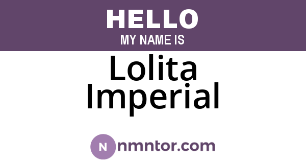 Lolita Imperial