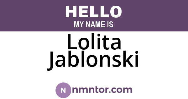 Lolita Jablonski