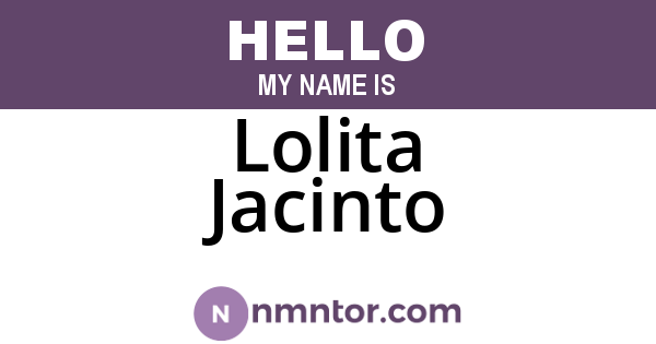 Lolita Jacinto