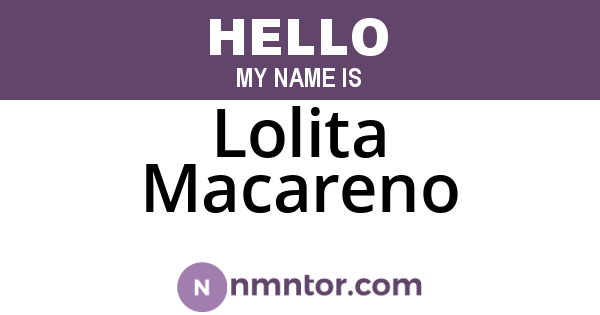 Lolita Macareno