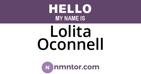 Lolita Oconnell