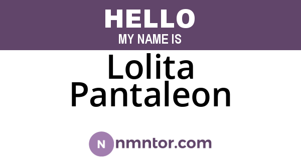 Lolita Pantaleon