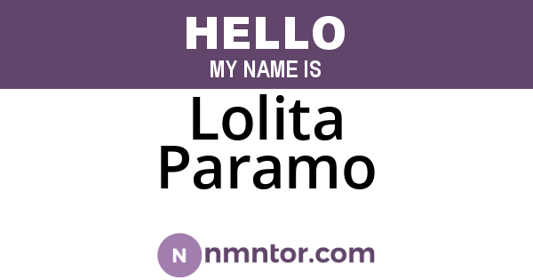 Lolita Paramo