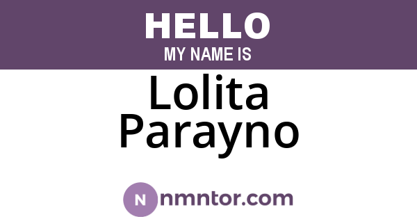 Lolita Parayno