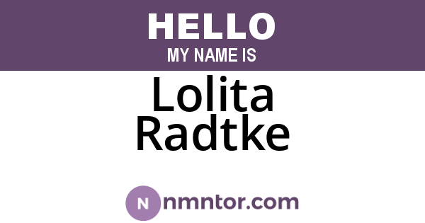 Lolita Radtke