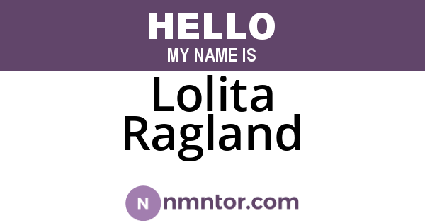 Lolita Ragland