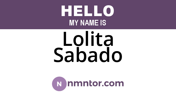 Lolita Sabado