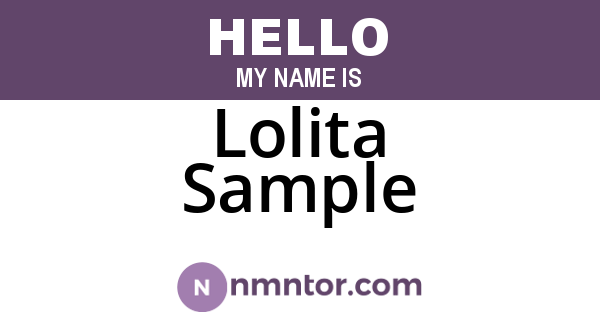 Lolita Sample