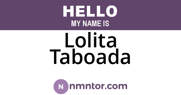 Lolita Taboada