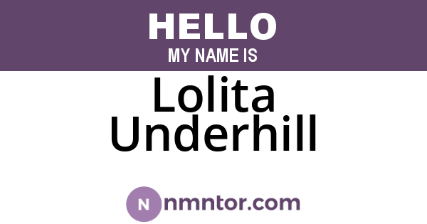 Lolita Underhill