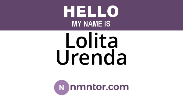 Lolita Urenda
