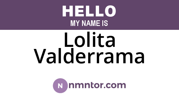 Lolita Valderrama