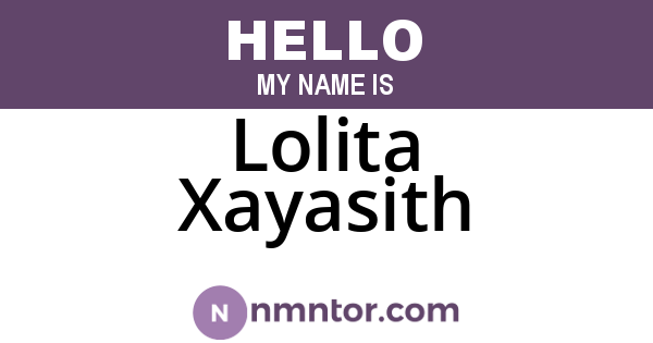 Lolita Xayasith