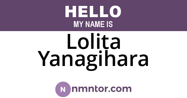 Lolita Yanagihara