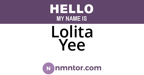 Lolita Yee