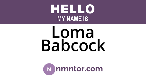 Loma Babcock