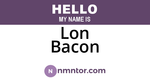 Lon Bacon