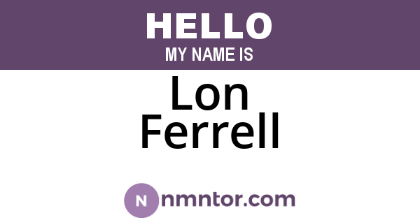 Lon Ferrell