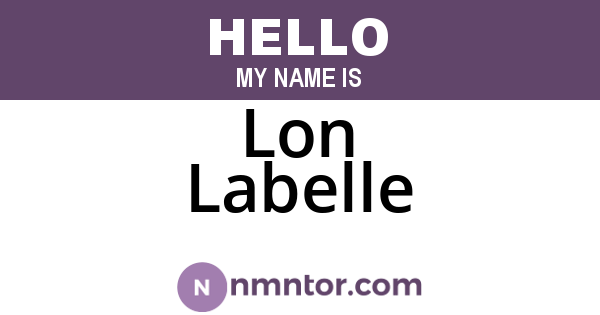 Lon Labelle