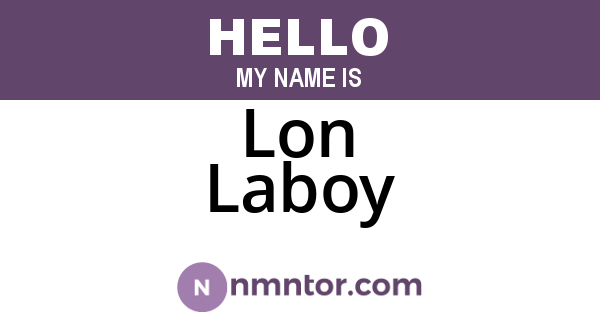 Lon Laboy