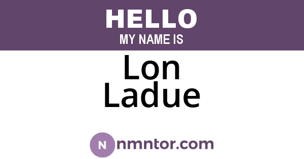 Lon Ladue