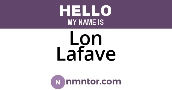 Lon Lafave