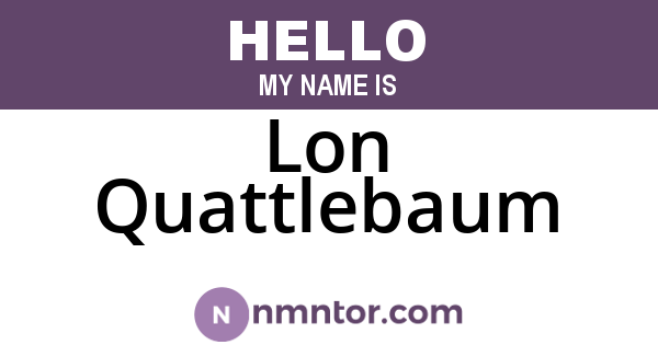 Lon Quattlebaum