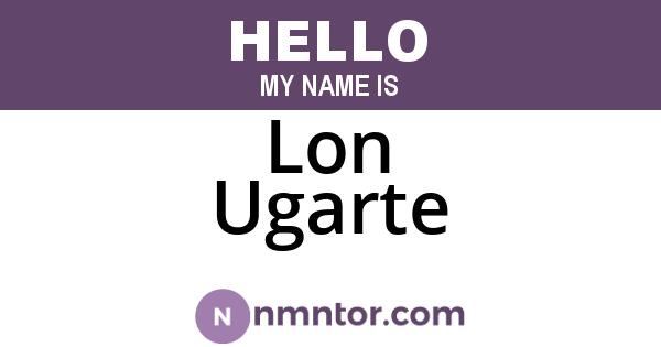Lon Ugarte