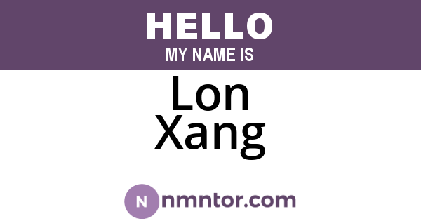Lon Xang
