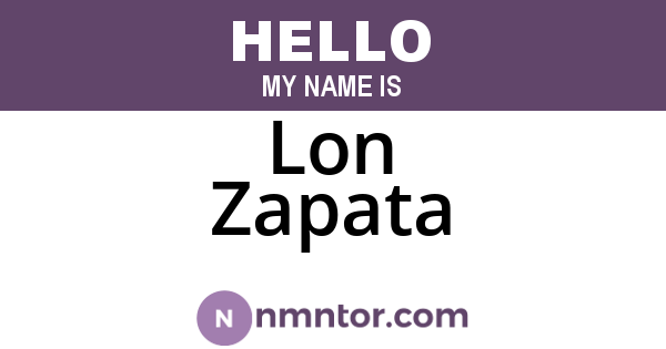 Lon Zapata