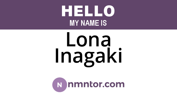 Lona Inagaki