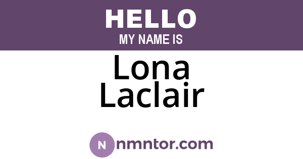 Lona Laclair