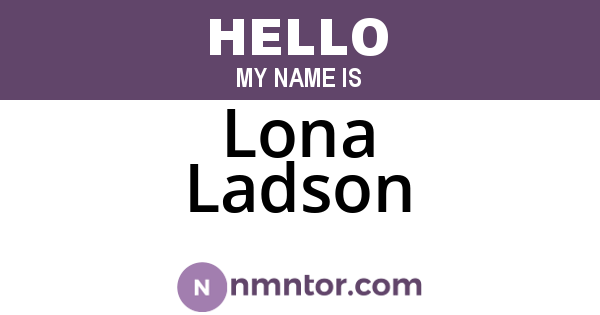 Lona Ladson