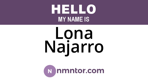 Lona Najarro