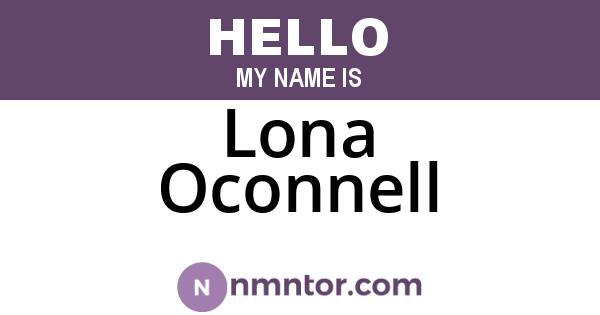 Lona Oconnell