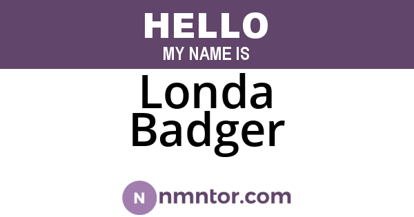 Londa Badger