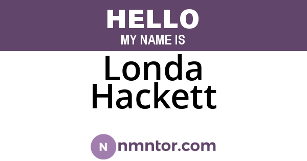 Londa Hackett